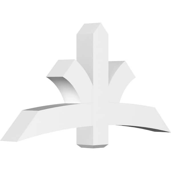 Ekena Millwork Davenport 60 in. W x 30 in. H x 6 in. D Signature Polyurethane Bracket