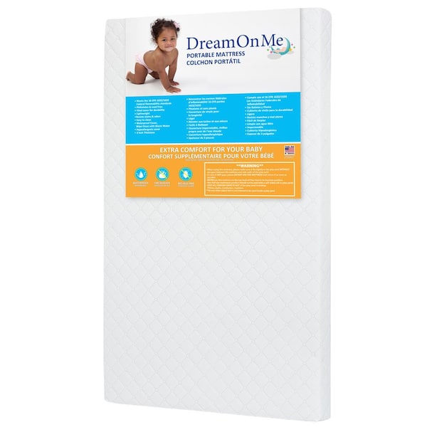 dream on me 3 portable crib mattress