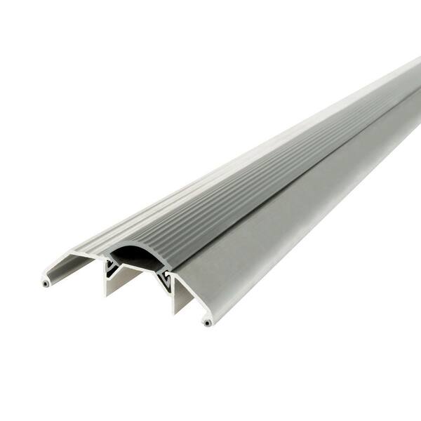 M-D Building Products Deluxe High 3-3/4 in. x 74-1/2 in. Aluminum Threshold with Vinyl Seal