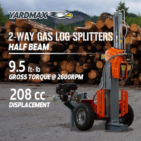 32-Ton 208cc Gas 2-Way Half Beam Briggs and Stratton Engine CR950 Log Splitter