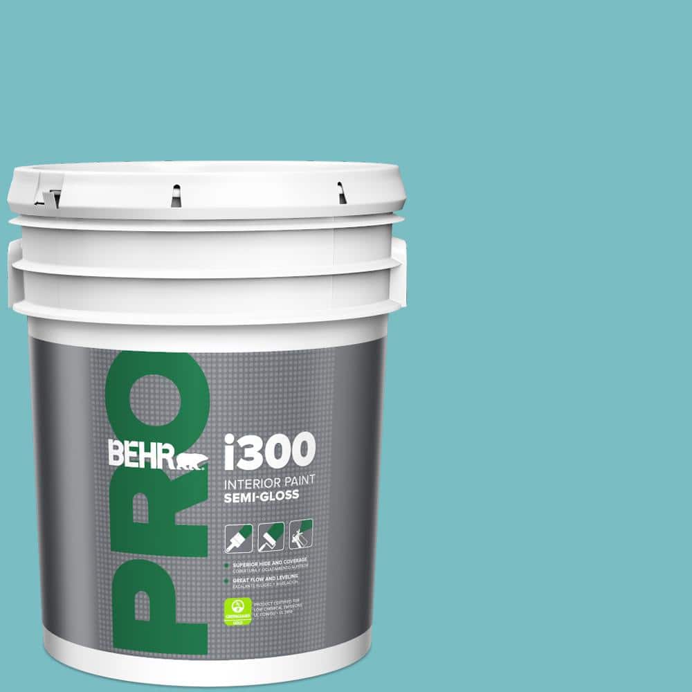 5 gal. #M460-4 Pure Turquoise Semi-Gloss Interior Paint price history on PriceWatchPro