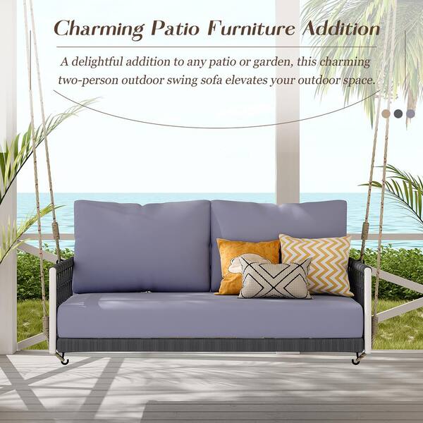 Swinging patio sofa sale