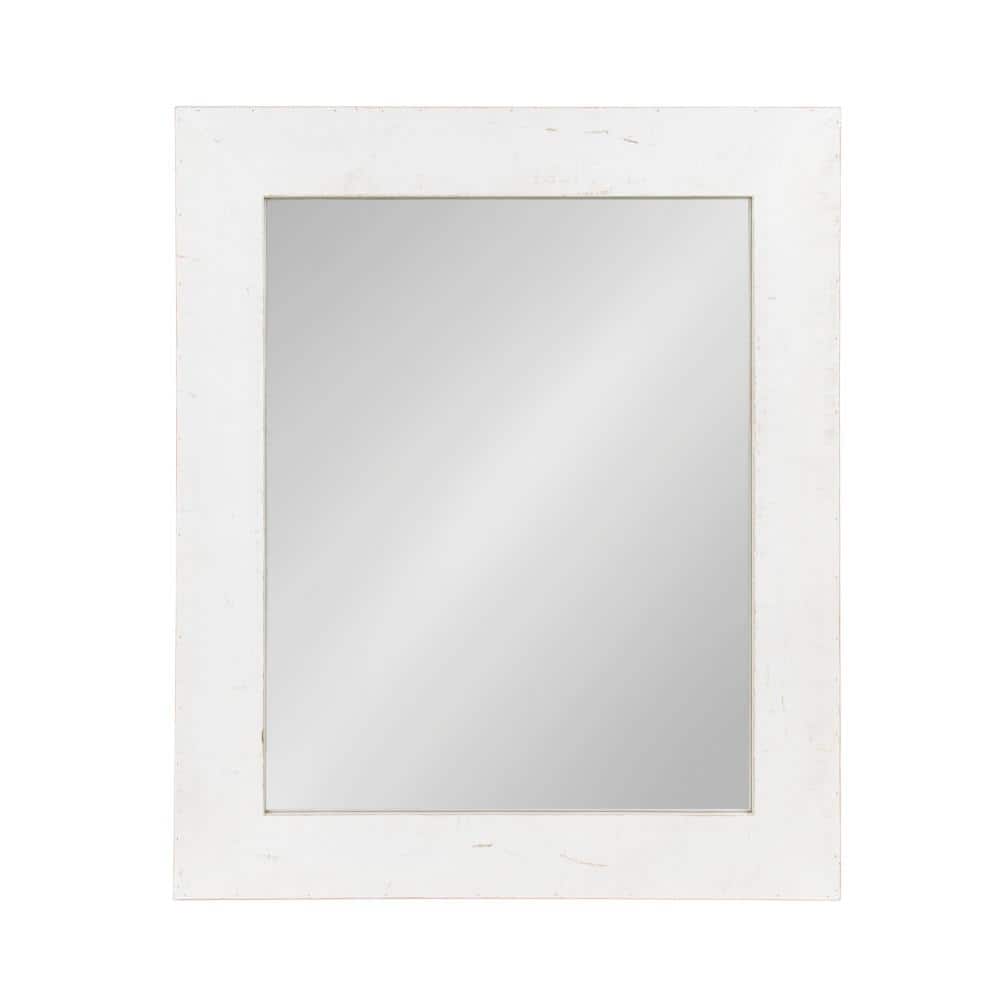 Kate and Laurel Medium Rectangle White Classic Mirror (36 in. H x 
