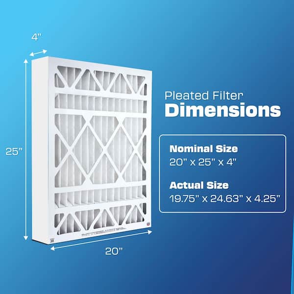 BestAir 20 x 25 x 4 Honeywell FPR 4 Air Cleaner Filter HW2025-8R