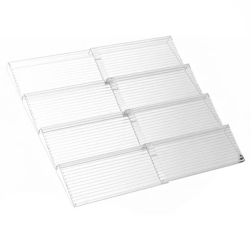 4 Shelf Clear Expandable Drawer Mount Spice Rack Organizer Set, 2 Set (8 Packs), Modular Kitchen Storage Solution price history on PriceWatchPro