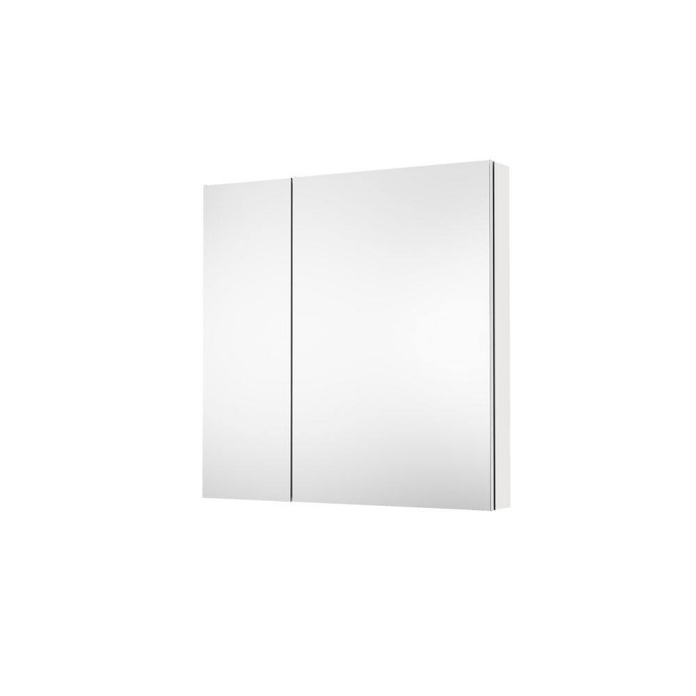 36 in. W x 36 in. H Rectangular Medicine Cabinet with Mirror in Silver with Adjustable Shelves, Soft-Close, Right price history on PriceWatchPro
