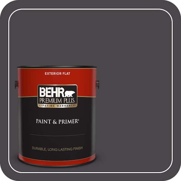 BEHR PREMIUM PLUS 1 gal. #N550-7 Catwalk Flat Exterior Paint & Primer