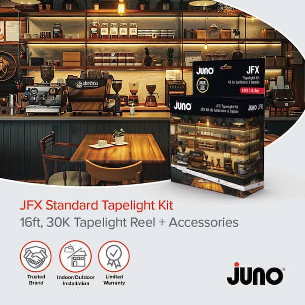 Juno JFX 16 ft. Tapelight Kit 200 lumens per foot 3000K Plug-In