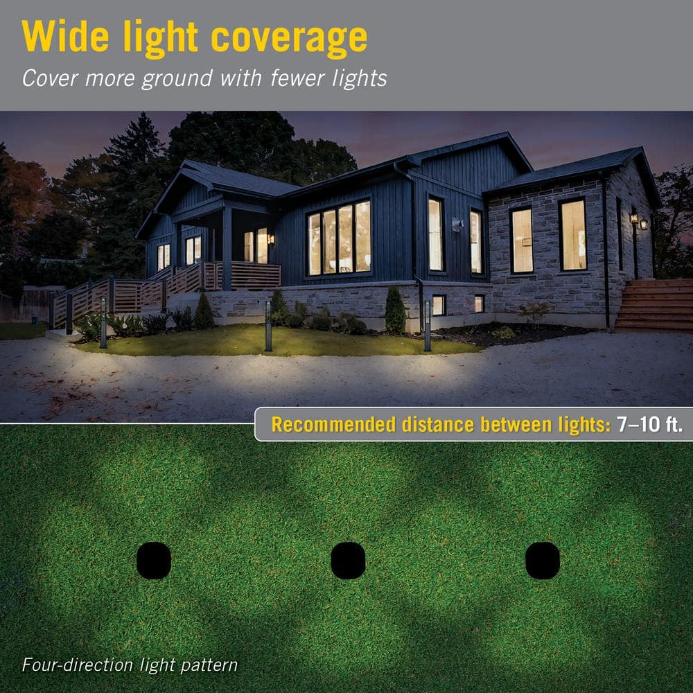 Black Cast Aluminum LED Pathway Light for Outdoor Use