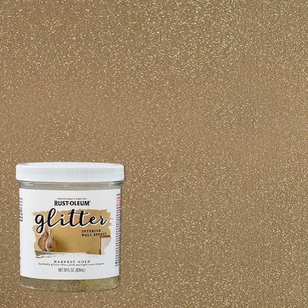 Rust-Oleum Specialty 28 oz. Harvest Gold Glitter Interior Paint (2-Pack)  360218 - The Home Depot