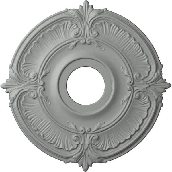 Ekena Millwork 18" x 4" I.D. x 5/8" Attica Urethane Ceiling Medallion (Fits Canopies upto 5"), Primed White