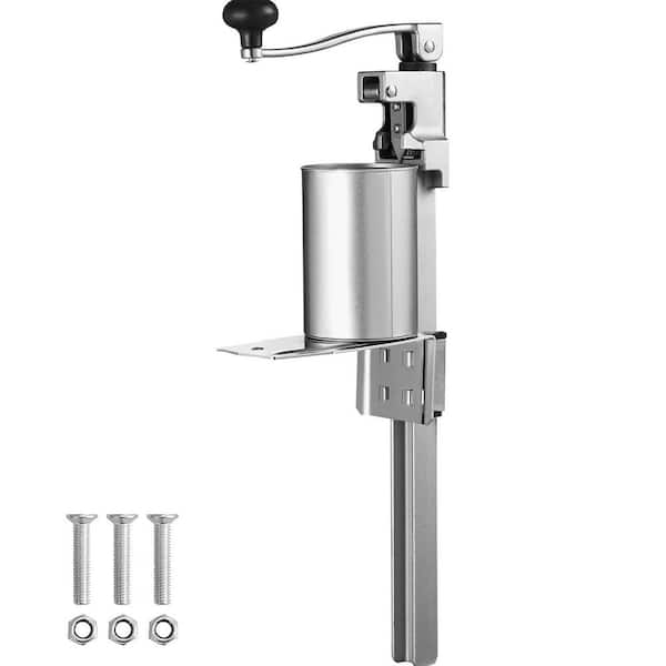 Manual Can Opener with Base and Adjustable Height up to 15.7 in. Tall, Table Opener for Large Cans