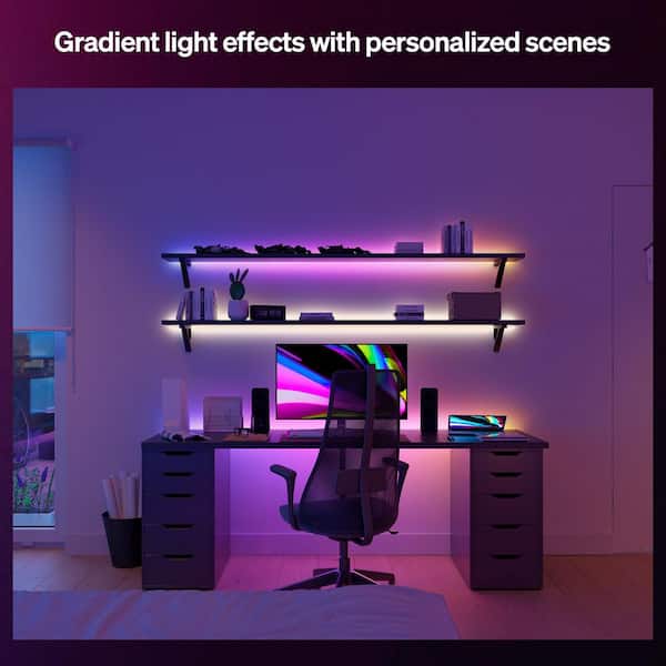 Essential 16 ft. Plug-in Integrated LED Smart Color Changing Strip Light Base Kit with Bluetooth (1-Pack)