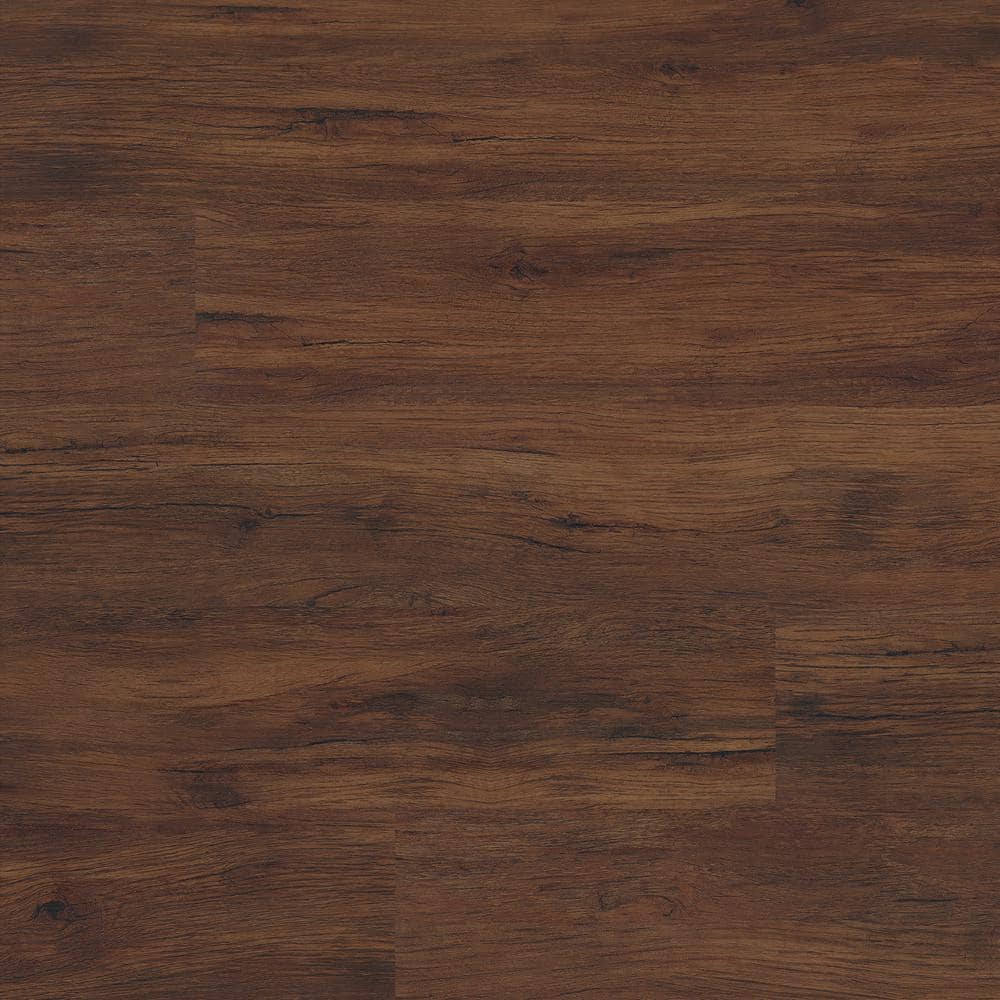 Antique Mahogany 3/4 in. T x 2.75 in. W x 94 in. L Luxury Vinyl Flush Stair