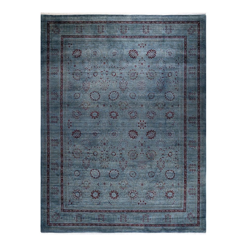 Overdyed Gray 9 ft. 1 in. x 12 ft. 3 in. Wool Indoor Area Rug price history on PriceWatchPro
