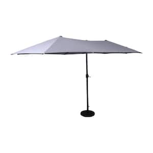 15 ft. Commercial Market Patio Umbrella in Gray