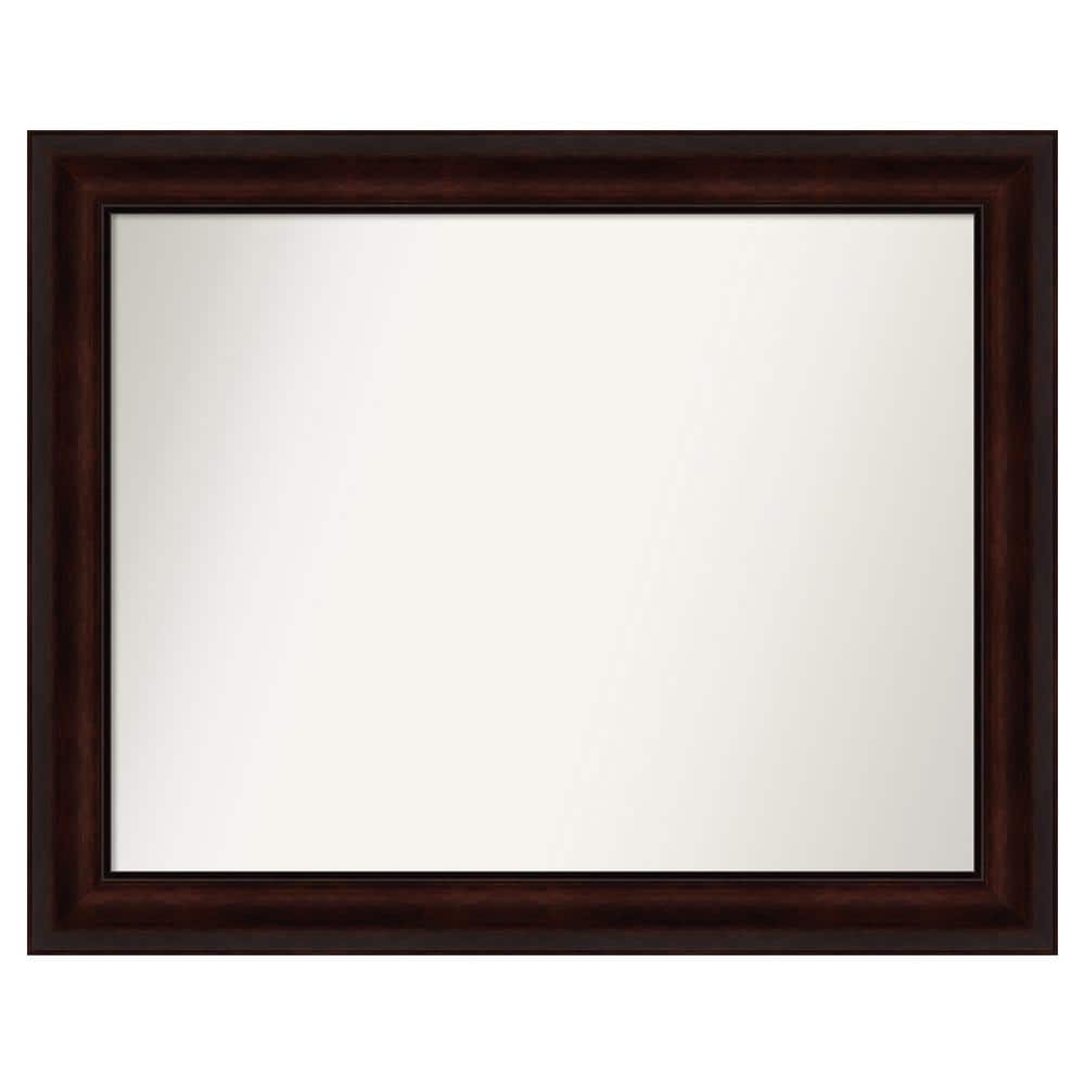 Coffee Bean Brown 35.25 in. x 28.25 in. Custom Non-Beveled Satin Recycled Polystyrene Framed Vanity Wall Mirror price history on PriceWatchPro