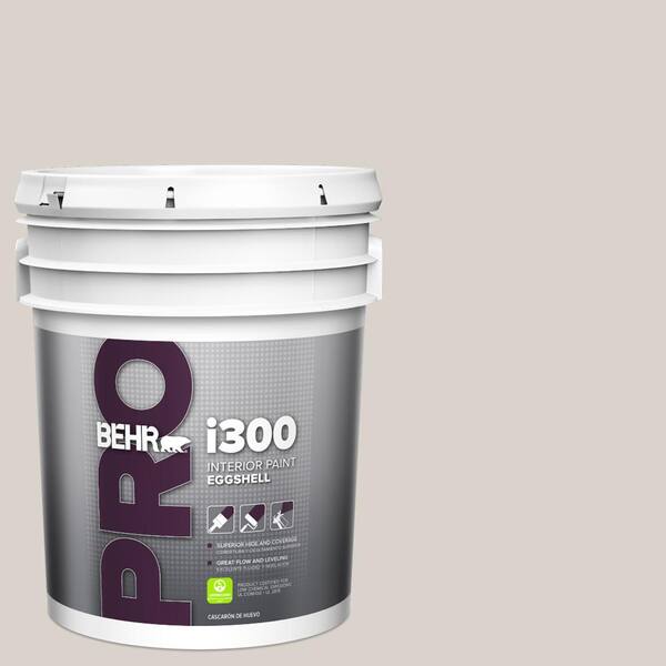 BEHR PRO 5 gal. #N200-1 Moth Gray Eggshell Interior Paint