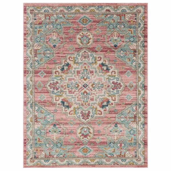 Laughton Pink 5 ft. 3 in. x 8 ft. Area Rug