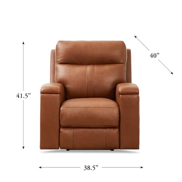 Hydeline Venice Cinnamon Brown Top Grain Leather Standard Zero Gravity  Power Recliner with Cup Holders and Built-In USB Ports M076C2-U01-2362 -  The Home Depot