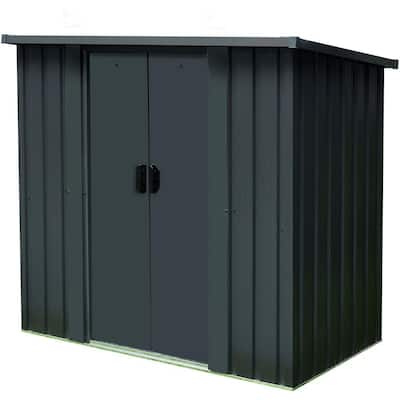 4.4 ft. x 2.8 ft. x 4.8 ft. Compact Storage Shed with Double Sliding Doors