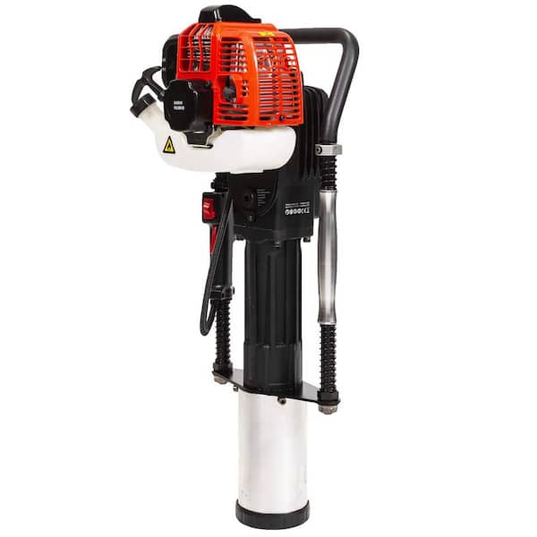 55mm,70mm 52cc 2-Stroke T-Post Driver Pile Push Fence with 2 Post Driving Head Gas Powered T Post Driver 