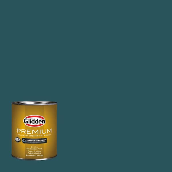 Glidden Premium 1 qt. PPG1148-7 Deep Emerald Flat Exterior Latex