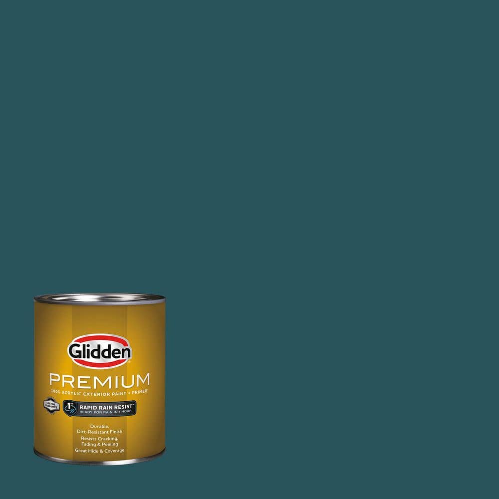 Glidden Premium 1 qt. PPG1148-7 Deep Emerald Satin Exterior Latex