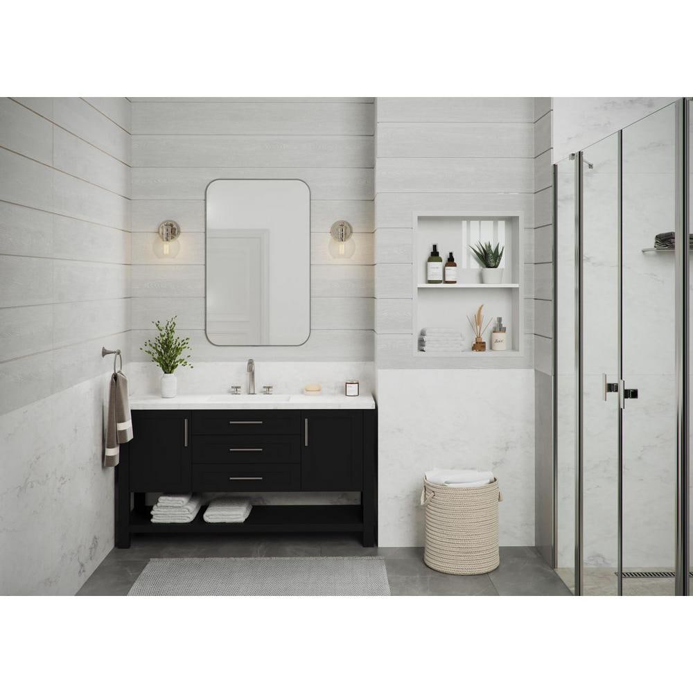 Polished Nickel 9.5" Bath Vanity Light with Clear Glass Shade