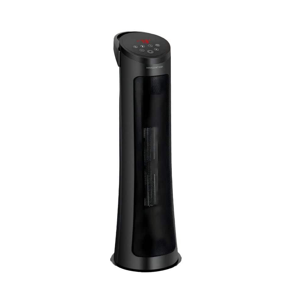 1500W 29 in. Black Indoor Electric Forced Air Space Heater with Thermostat and Oscillation for Home Office price history on PriceWatchPro