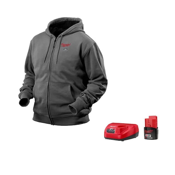 Milwaukee M12 Men's Heated Hoodie Only Black 2XL XXL NWOT No Kit Charger Holder