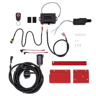 Remote Keyless Entry Kit with Hitch Wire Harness, Saddle Box