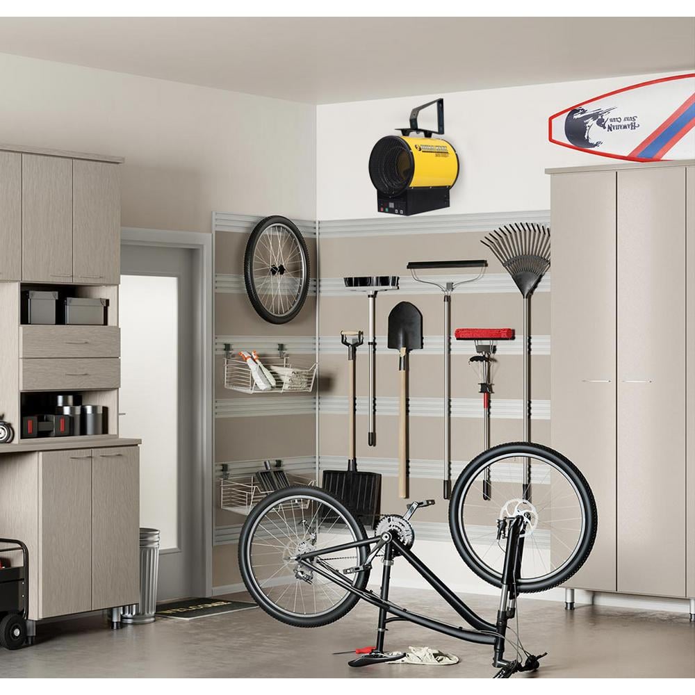 Heavy Duty Yellow Electric Forced Air Heater with Remote Control
