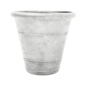 AquaPots Lite Legacy Stone Chicago 20.6 in. W x 19 in. H Portico Marble Composite Self-Watering Pot
