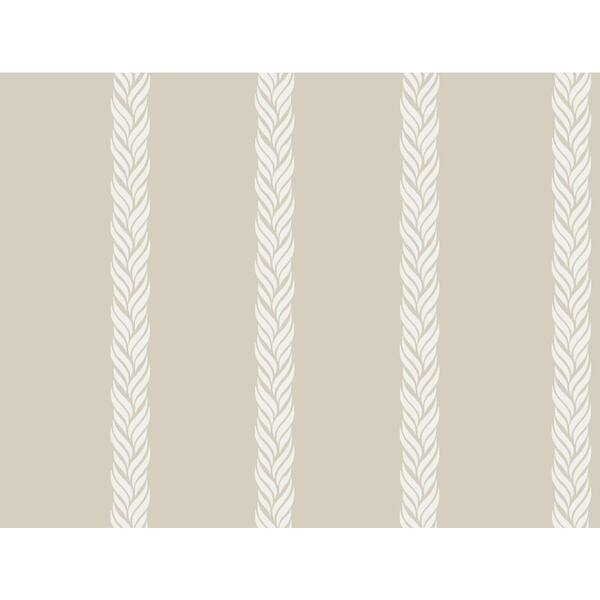 Braided Stripe Beige Wallpaper