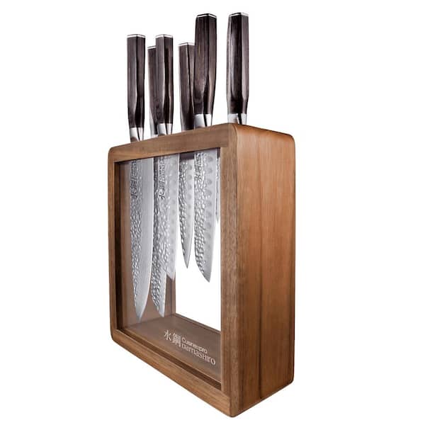 SABRE 9-Piece Stainless Steel Knife Set with Knife Block