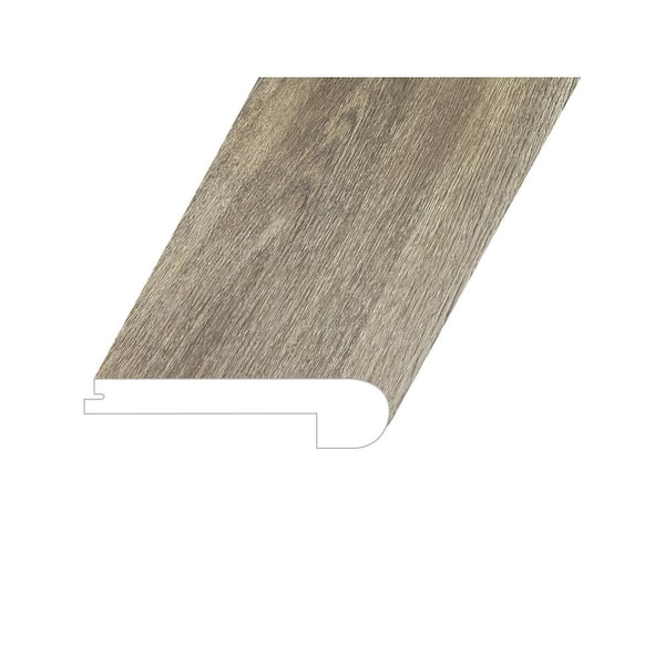 null Vagabond Pastoral Brown 1 in. Thick x 4.5 in. W x 94.5 in. L ESPC Vinyl Flush Stair Nose Molding