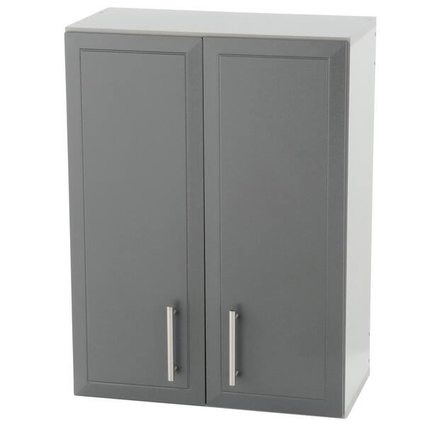 2 Door Gray Laminated Wall Cabinet 12406, Closetmaid Pro Garage 48 Storage Cabinet