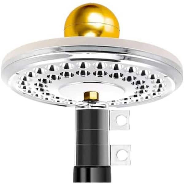 9.5 in. Solar Powered Flag Pole Light, 1300 Lumen, Weatherproof, for Most Flagpoles