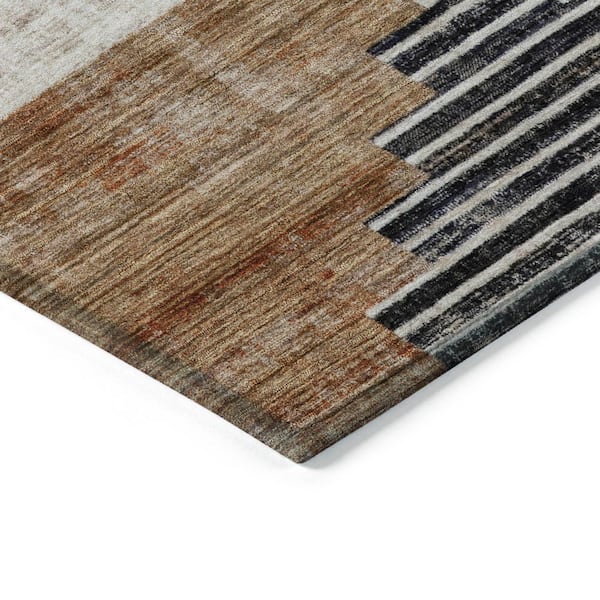 Chantille Machine Washable Indoor/Outdoor Abstract ACN1829 Paprika 2 ft. x 3 ft. Accent Rug