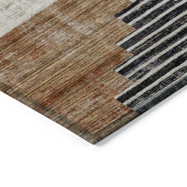 Chantille Machine Washable Indoor/Outdoor Abstract ACN1829 Paprika 3 ft. x 5 ft. Accent Rug
