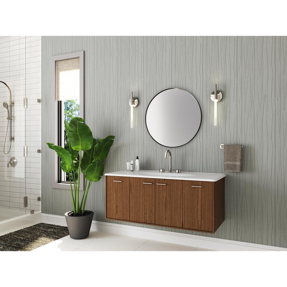Polished Nickel Minimalist LED Wall Sconce