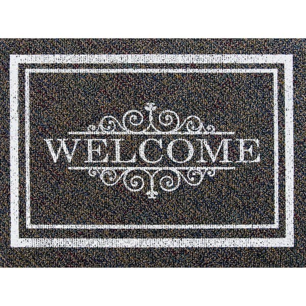 Unbranded Assorted Multi-Colored Printed 18 in. x 24 in. Door Mat