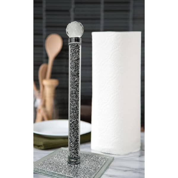 Amucolo Exquisite Silver Paper Towel Holder in Gift Box