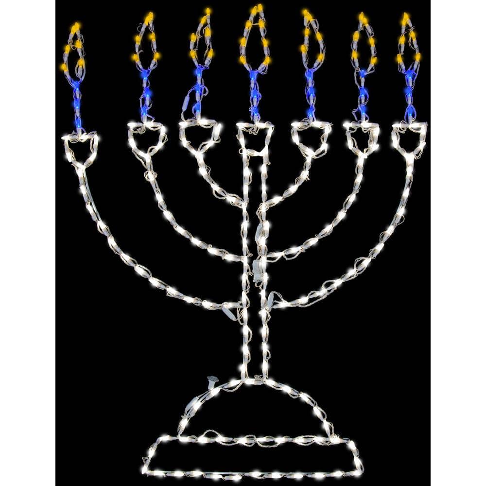 48 in. Hanukkah Menorah with LED Lights