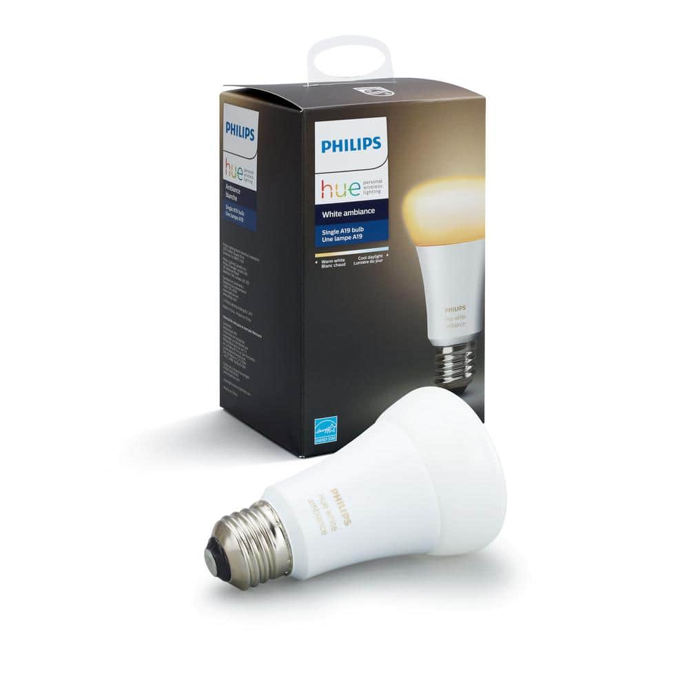 White Ambiance A19 LED 60W Equivalent Dimmable Smart Wireless