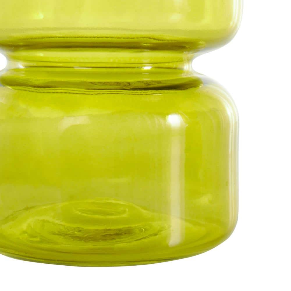 Nerissa Green Glass Round Table Vase Set