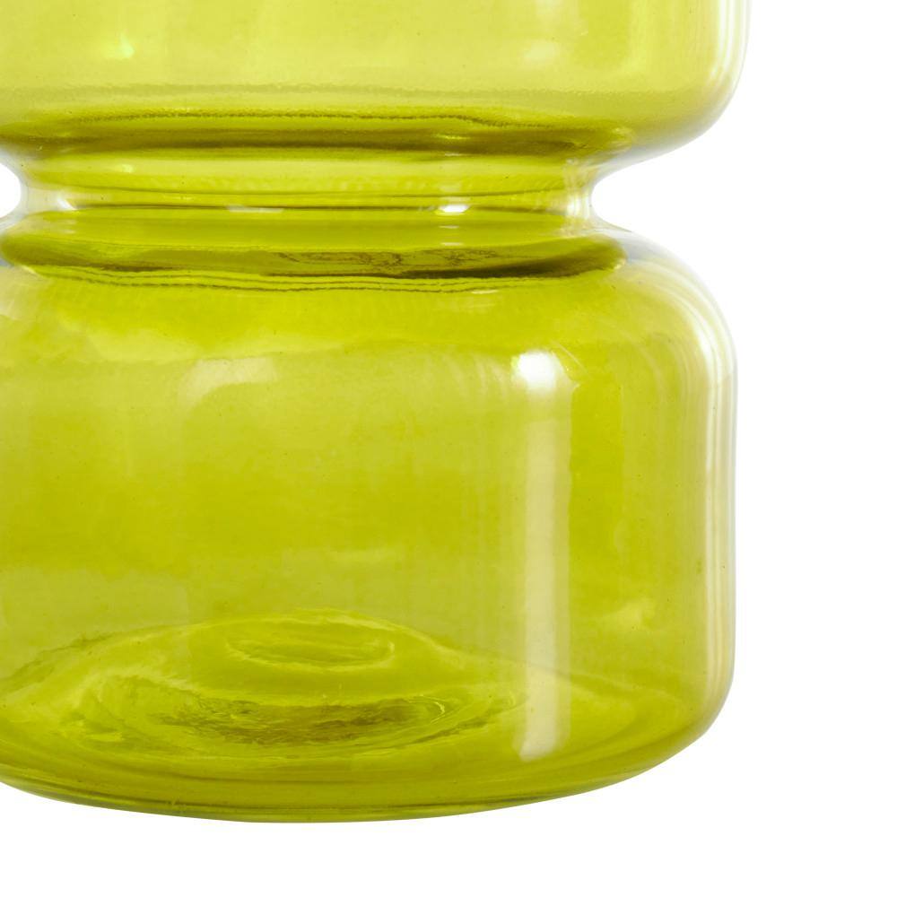 Nerissa Green Glass Round Table Vase Set