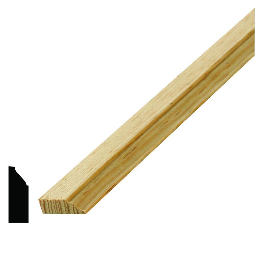 Alexandria Moulding WM 938 3/8 in. x 1-1/8 in. Pine Stop Molding