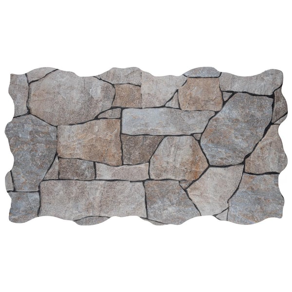 Merola Tile Andorra Gris 10-3/8 in. x 18-3/4 in. Ceramic Wall Tile (10.88 sq. ft./Case)